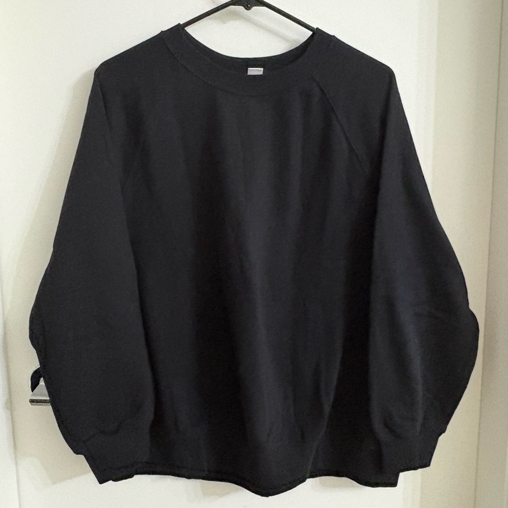 Old Navy Black Women's Crewneck Sweatshirt
